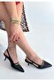 Darina black leather high heeled shoes - 3