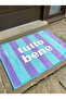 Non-Slip Sole Positive Energy Themed Washable Door Front-Bathroom Mat 40X60 cm