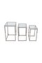 s/3 20/22/24" Maxwell Stainless Steel Nesting Tabl - 5