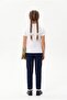 Girl's Collar Ribbon Transition School T-Shirt - 4