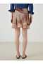 Original Buy Zippered Patterned Mini Skirt - 4
