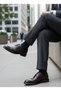 Genuine Leather Eva Sole Oval Toe Classic Lace-Up Men's Suit Shoes - 4