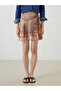 Original Buy Zippered Patterned Mini Skirt - 2
