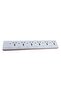 6 Way-Socket Extension Strip, White, Multi-Outlet Power Strip with Individual Switches Without Cable - 2
