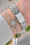 Gray Color Same as in the Image 24 mm Women's Wristwatch and Bracelet - 4
