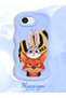 iPhone 16E Compatible Case Camera Protector Blue Silicone Couple Phone Case Rabbit Pattern - 2
