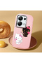 Poco M6 Pro 4g Compatible Case Camera Protector Pink Silicone Couple Phone Case with Kitty Pattern - 2