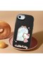 iPhone 7 Compatible Case with Camera Protector Black Silicone Couple Phone Case with Kitty Pattern - 2