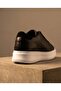 Johan Model Genuine Leather Handmade Black Leather Sneaker Shoes - 4