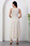 Halter Neck Embroidered Tulle Dress Grs4112 - 8
