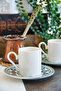 Sicily 4 Piece Porcelain Coffee Cup Set for 2 People - 3