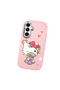 Samsung Galaxy A16 Compatible Case with Camera Protector Pink Silicone Couple Phone Case with Kitty Pattern - 3