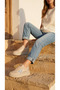 Women's Shiny Star Detailed Beige Sole Casual Lace-Up Sports Shoes Sneaker - 5