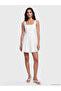Nevavm Square Neck Flared Mini Dress with a Difference