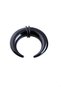 Ear expander crescent, black plastic