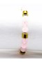 Natural Stone Pink Kuvras Hematite Natural Stone Women's Bracelet Eub14Pkh - 3