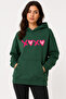 Xoxo Printed Hooded 2 Thread Threaded Sweatshirt