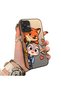 Samsung Galaxy A07 4g Compatible High Quality Cartoon Fox and Rabbit Couple Printed Case - 2