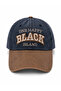 Vintage Look Denim Hat with Embroidery - Unisex Casual Baseball Cap
