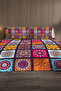 طقم مفرش سرير مزدوج من القطن بنسبة 100%، نسيج مخصص Nakcaş 3 - 3