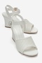 Sylvar White Knitted Women's Wedge Heeled Shoes