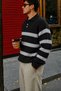 Men's Striped Polo Collar Knitwear Sweater Regular Comfortable Fit Daily Stylish Knitwear - 2