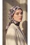 Women's Geometric Pattern Sparkling Crystal Scarf with Silk Feel
