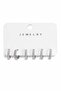 Silver Color Zircon Stone Hoop Women's Earring Set - 2