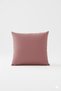 4 Pieces of Pink Soft Textured Velvet Living Room Cushion Cover 45 X 45 cm (with Zipper) - 3