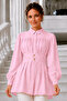 Wide Belted Shirt S0134 Pink