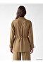 Beige Modal Blend Tie-Up Women's Shirt Tunic - 4