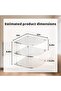 3-Tier Clear Acrylic Plate Organizer for Cabinet - Space Saving Stackable Dish Rack and Bowl Holder, - 6