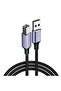 ®   كابل طابعة USB من النوع A إلى النوع B، كابل USB 2.0 من النوع A إلى B بطول 9.8 قدم مصنوع من النايلون المنسوج، USB