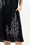 Strappy Yazgı Şile Bezi Summer Short Embroidered Dress Black Syh - 3