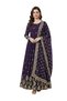 Purple Faux Georgette Embroidered Gown with Dupatta - FFT7349 | Purple-Size:XL-42-Inches