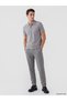 Vizyon New Season Gray Polo Collar Pique Men's T-Shirt - 2
