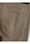 Vizyon New Season Brown Regular Fit Linen Blend Men's Trousers - 6