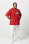 Red 100% Cotton Oversized Plus Size Men's Printed T-Shirt - 3XL 4XL 5XL 6XL 7XL 8XL 9XL 10XL 11XL T-Shirt - Relaxed Fit - 2