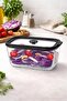 Mi̇en 1380 ml Glass Storage Container 19X13,5X8,5 cm
