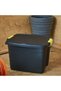 4 Pack 42 Liter Heavy Duty Indoor and Outdoor Storage Box Container, Made in UK, Tote with Durable Latches and Lid, Stackable Bin, for Home, Balcony, Garden, Poolside, Garage, Office - STR-762