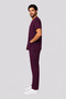 Men's Envelope Collar Short Sleeve Color Optioned Flexible Cotton Linda Fabric Scrubs Suit Uniform - 4