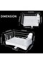 Large Dish Drying Rack, Dish Drainers with Rotatable Spout and Removable Drainboard, Space-Sav - 2