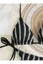 Black Striped Shorts Bikini Set - 3