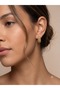 Timeless Elegance Striped Rectangular Earrings - 2