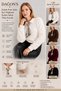 Scarf Polo Collar Pearl Buttoned Women's Beard Knitwear Sweater - 2