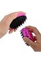 Neon Pink Straightening Comb Hair Straightener with Brush Suitable for All Hair Types (5691) - 5