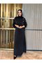 Plus Size Silk Kupra Gold Buttoned Dress - 3