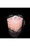 Three - tier hair accessory storage rack, made of transparent plastic, with handles, dimensions: 5.9 x 5.9 x 5.1 inches (orange, 5.9 x 5.9 x 5.1... - 2