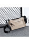 Men Multifunctional Shoulder Bag Multi-Zipper Polyester Lightweight Casual Large-Capacity Oxford Crossbody Bag White - 3