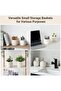 Makeup brush holder organizer mini macrame cosmetic brushes cup storage basket set of 2 boho decor pen pencil box container - 4
